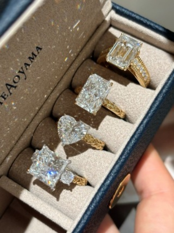 18K Gold Lab-Grown Diamond Ring New Arrival In Stock