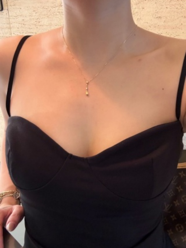 New arrival: 18K gold lab-grown diamond necklace