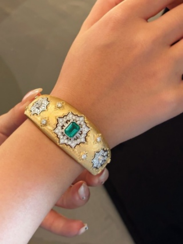 New arrival: 18K multi-colored lab-grown gemstone bracelet